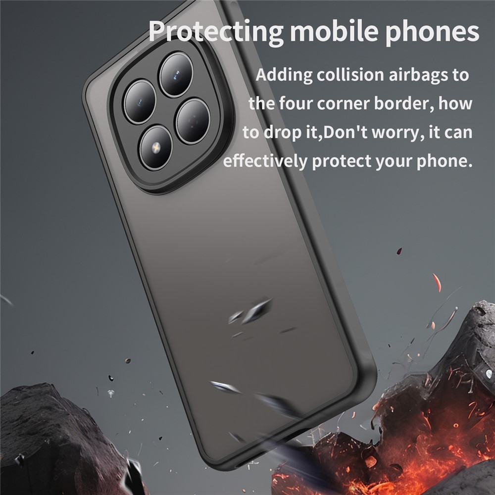 Proof gelový obal s pevnými zády na Xiaomi Redmi Note 15 Pro 5G - černý