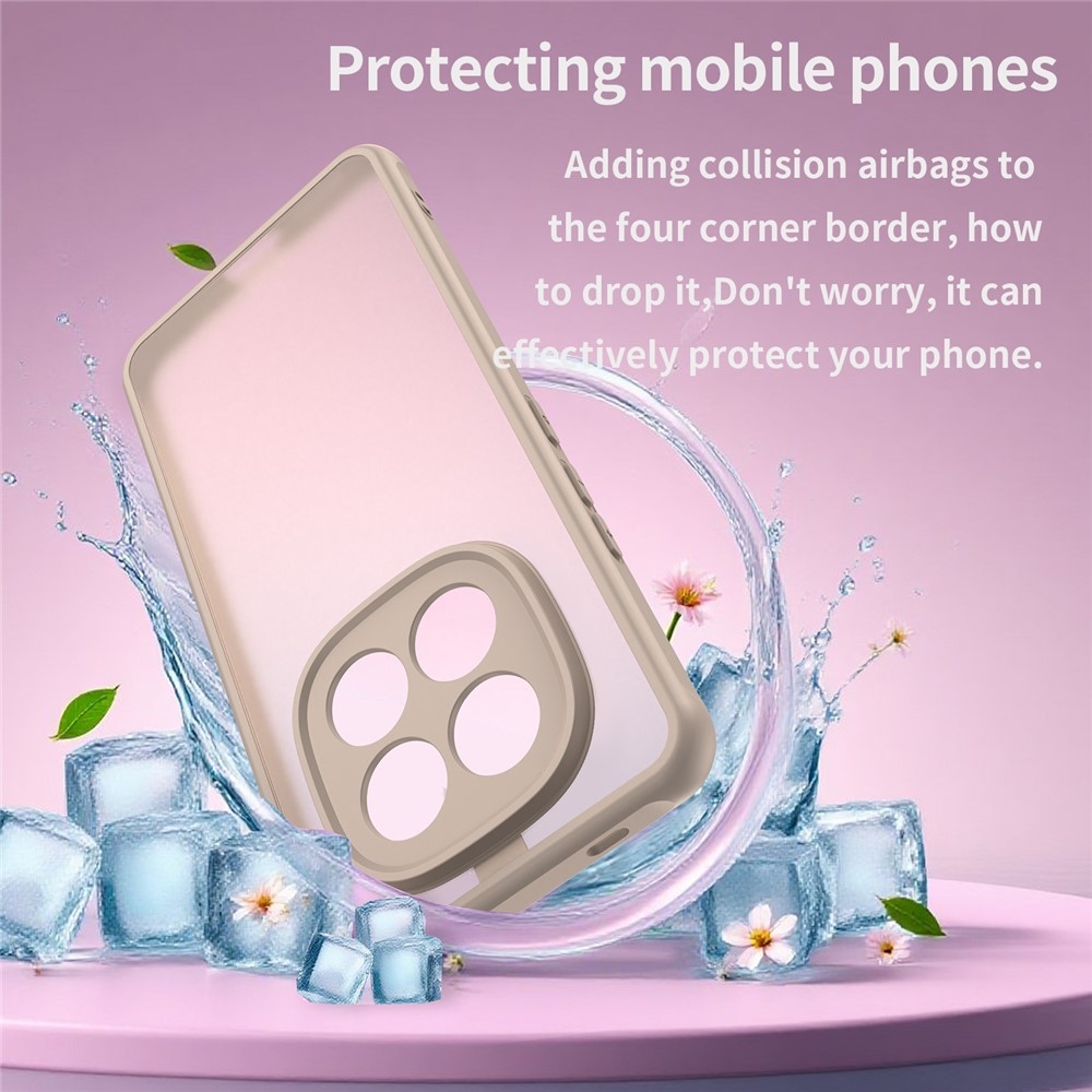 Proof gelový obal s pevnými zády na Xiaomi Redmi Note 15 Pro 5G - oranžový