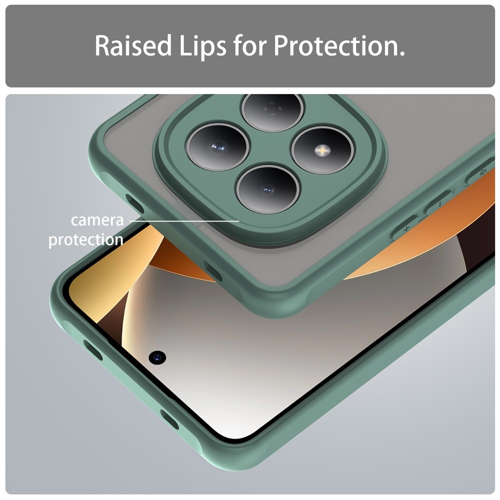 Proof gelový obal s pevnými zády na Xiaomi Redmi Note 15 Pro 5G - zelený