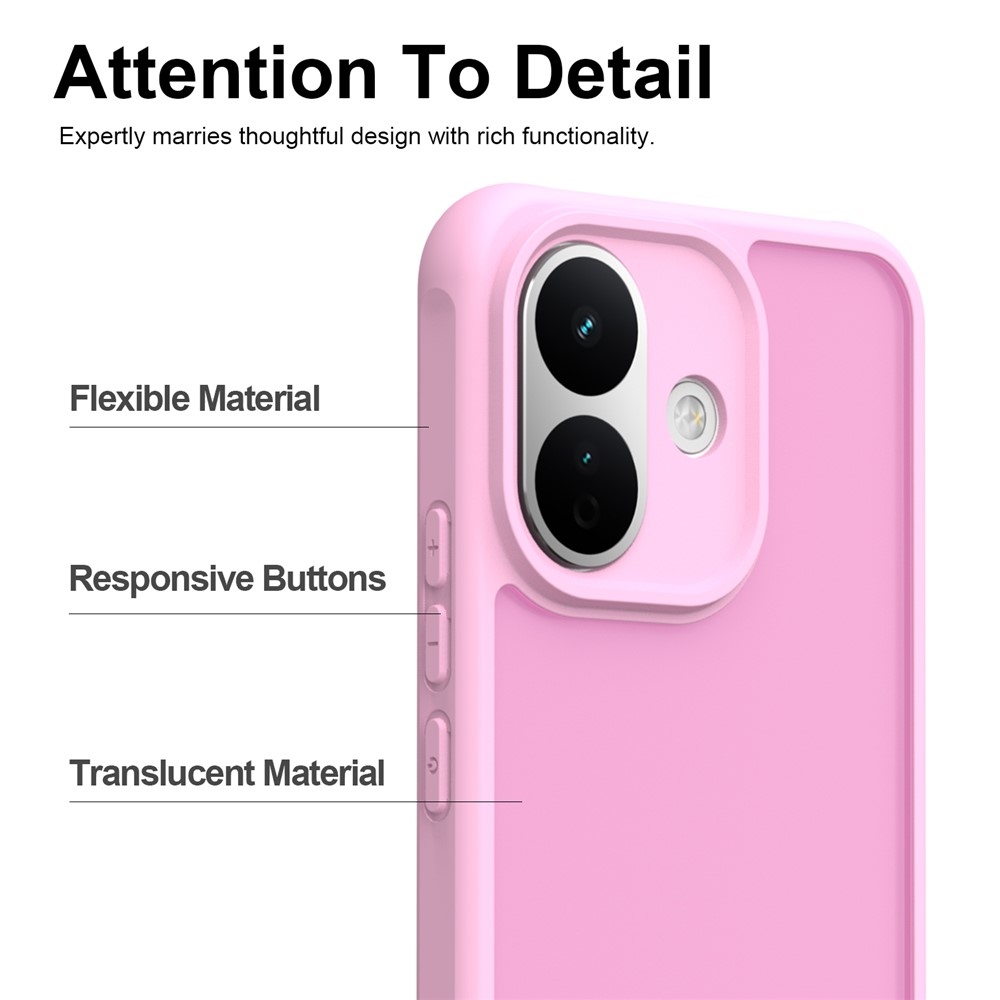 Proof gelový obal s pevnými zády na Xiaomi Redmi Note 17 Pro 5G - růžový