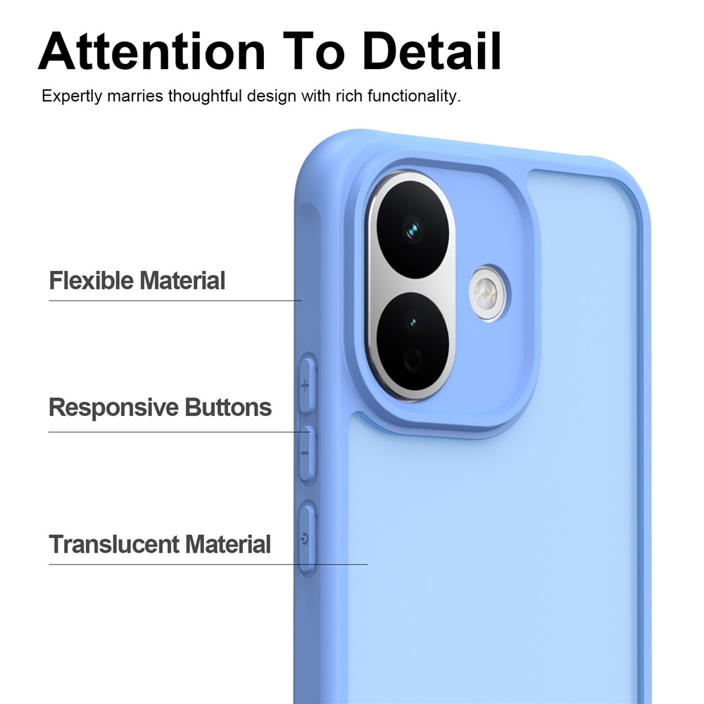 Proof gelový obal s pevnými zády na Xiaomi Redmi Note 17 Pro 5G - světlemodrý