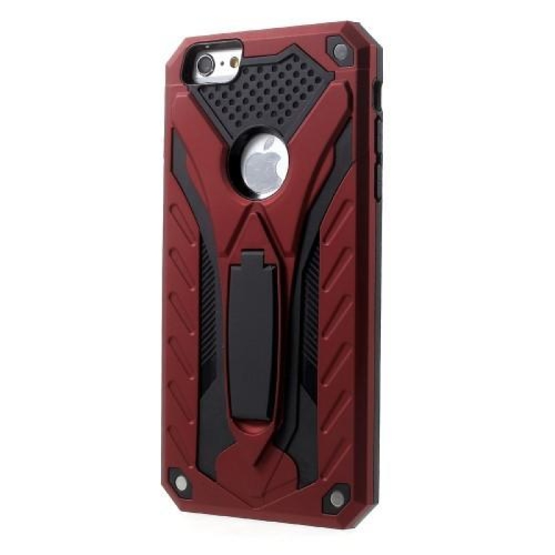 Proof odolný obal s výklopným stojánkem na iPhone 6 Plus a iPhone 6s Plus - červený
