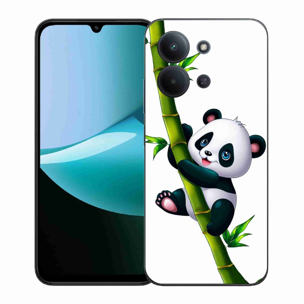 Gelový kryt mmCase na Xiaomi Redmi 15C 4G (171mm)/Poco C85 4G (171mm) - panda na bambusu