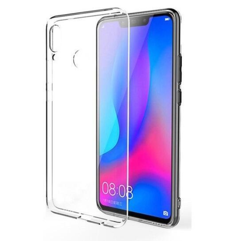 Průhledný gelový obal na Huawei Nova 3 - průhledný