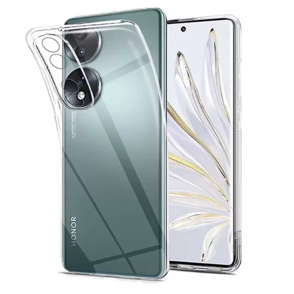 Průhledný gelový obal na mobil Honor 70 5G - průhledný