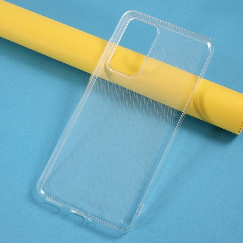 Průhledný gelový obal na mobil Huawei P40 - průhledný