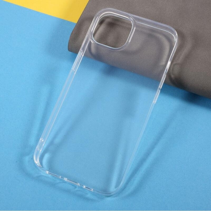 Průhledný gelový obal na mobil iPhone 13 6.1 - průhledný