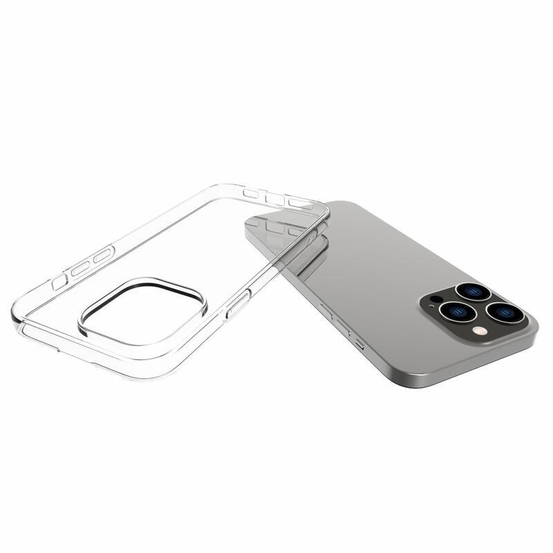 Průhledný gelový obal na mobil iPhone 14 Pro Max 6.7 - průhledný