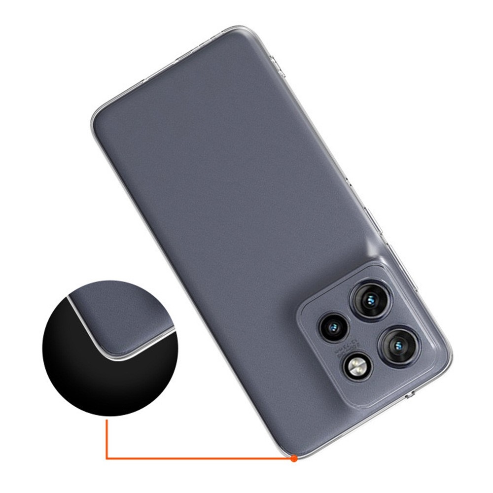 Průhledný gelový obal na mobil Motorola Edge 50 Neo 5G - průhledný