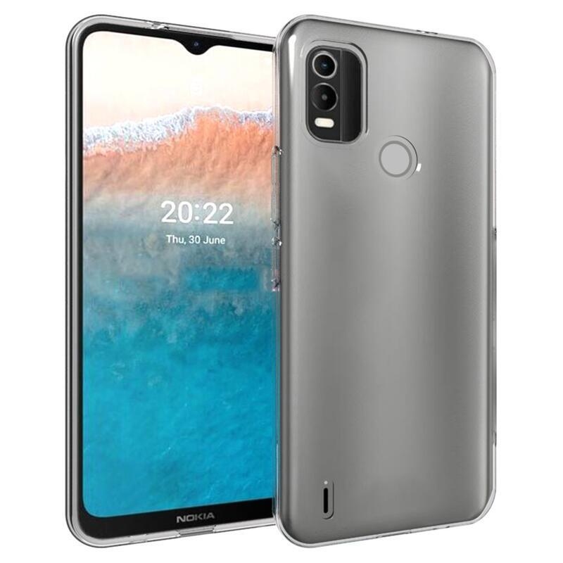 Průhledný gelový obal na mobil Nokia C21 Plus - průhledný