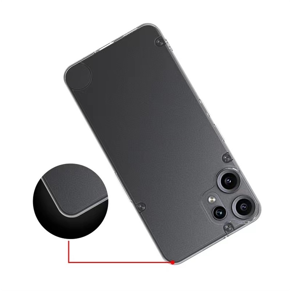 Průhledný gelový obal na mobil Nothing CMF Phone 2 Pro - průhledný