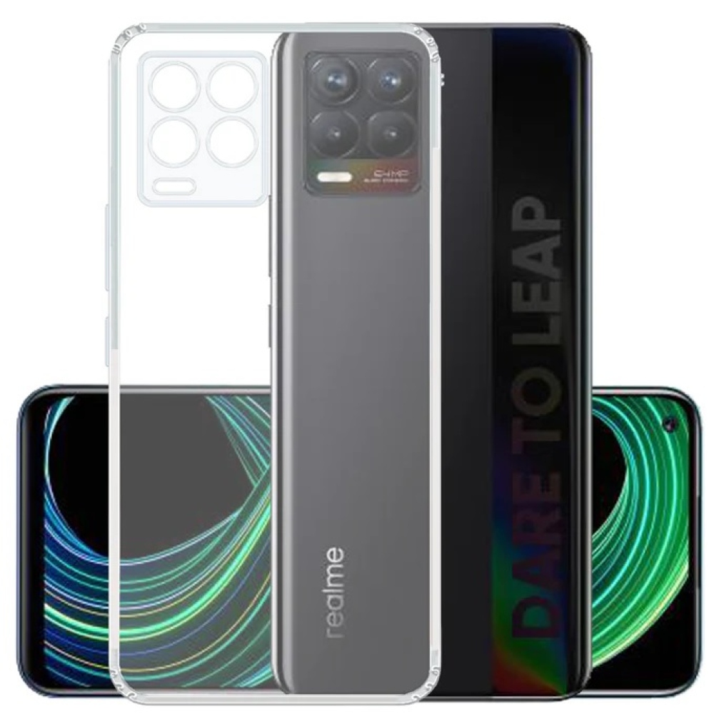 Průhledný gelový obal na mobil Realme 8 4G/8 Pro - průhledný