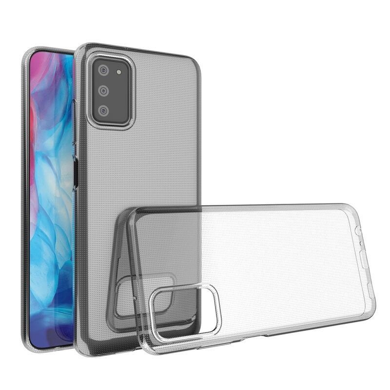Průhledný gelový obal na mobil Samsung Galaxy A03s (166.6 x 75.9 x 9.1mm) - průhledný