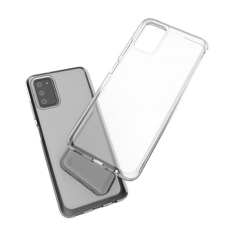 Průhledný gelový obal na mobil Samsung Galaxy A03s (166.6 x 75.9 x 9.1mm) - průhledný