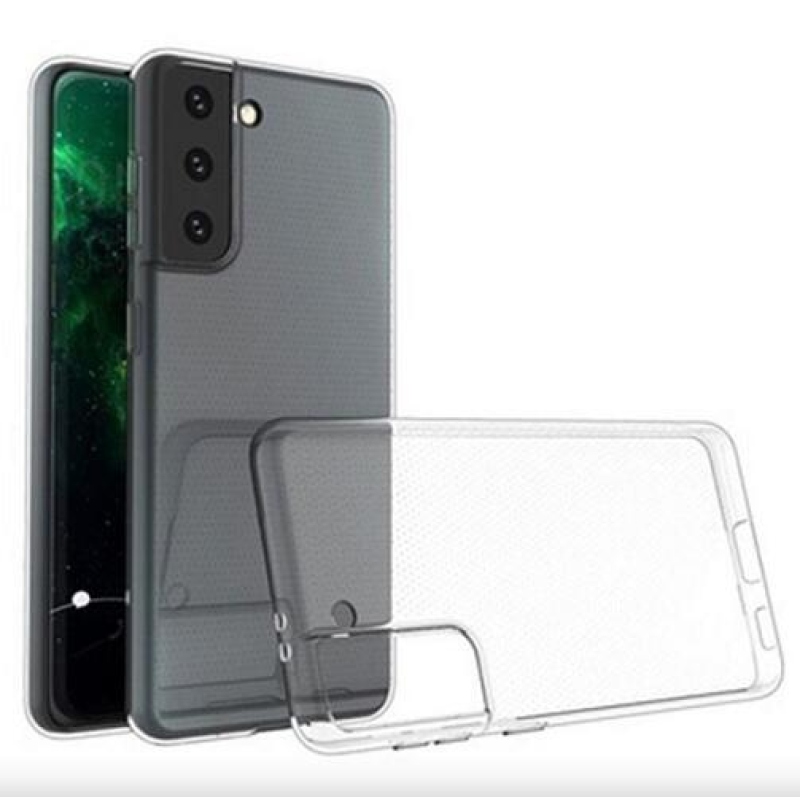 Průhledný gelový obal na mobil Samsung Galaxy S21 5G - průhledný
