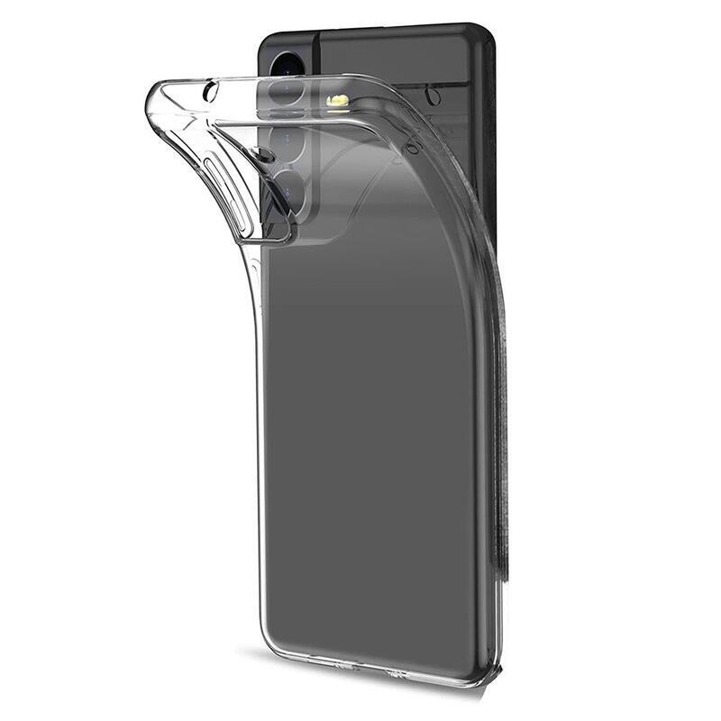 Průhledný gelový obal na mobil Samsung Galaxy S22+ 5G - průhledný