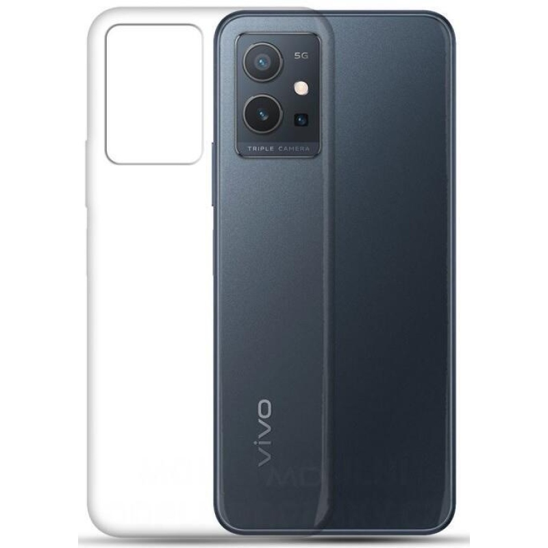 Průhledný gelový obal na mobil Vivo Y55 5G - průhledný