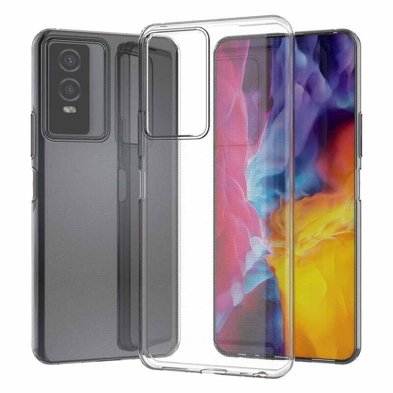 Průhledný gelový obal na mobil Vivo Y76 5G/Y76s - průhledný
