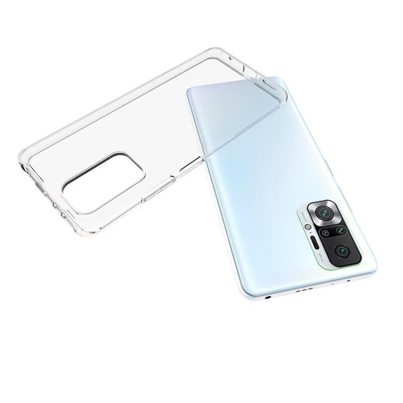 Průhledný gelový obal na mobil Xiaomi Redmi Note 10 Pro - průhledný