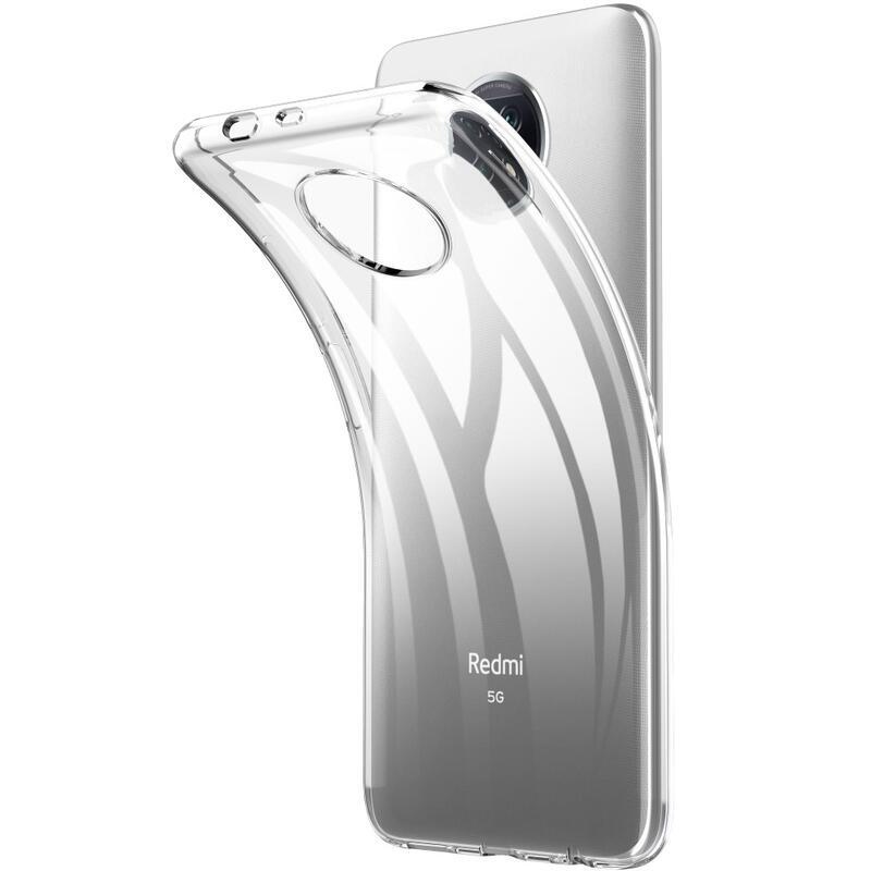 Průhledný gelový obal na mobil Xiaomi Redmi Note 9T 5G - průhledný
