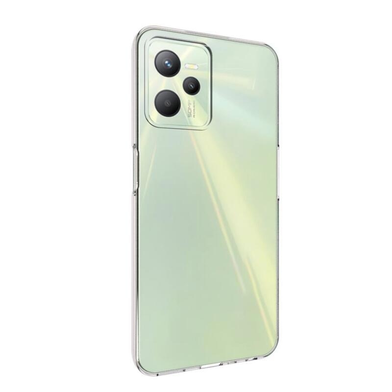 Průhledný gelový obal na mobilní telefon Realme C35 - průhledný