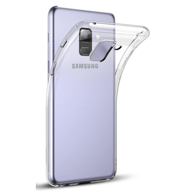 Průhledný gelový obal na Samsung Galaxy A8 (2018) - průhledný