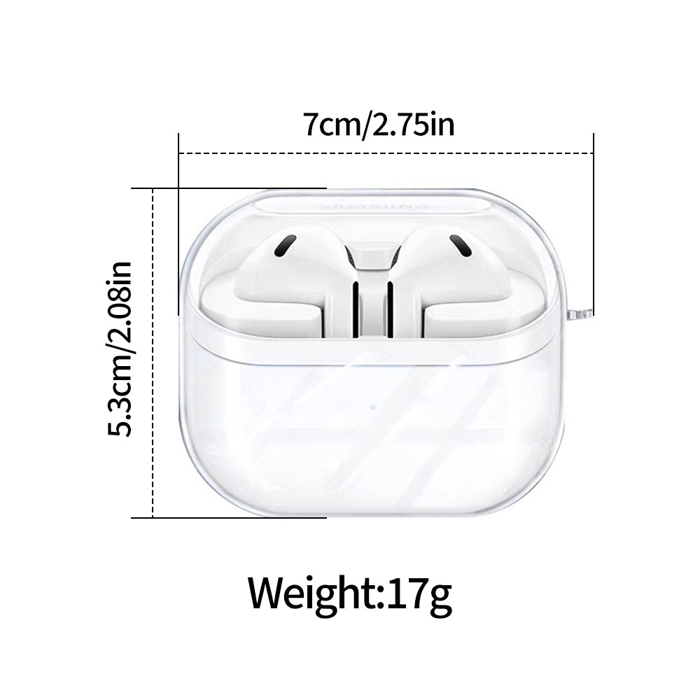 Průhledný gelový obal na Samsung Galaxy Buds3 FE/Buds3 Pro/Buds3
