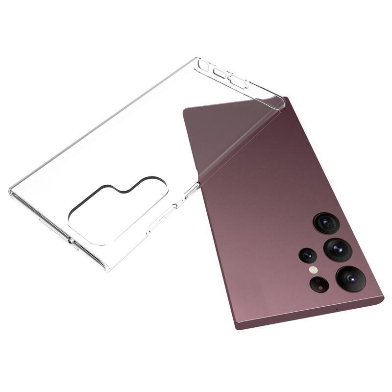Průhledný gelový obal na Samsung Galaxy S23 Ultra - průhledný