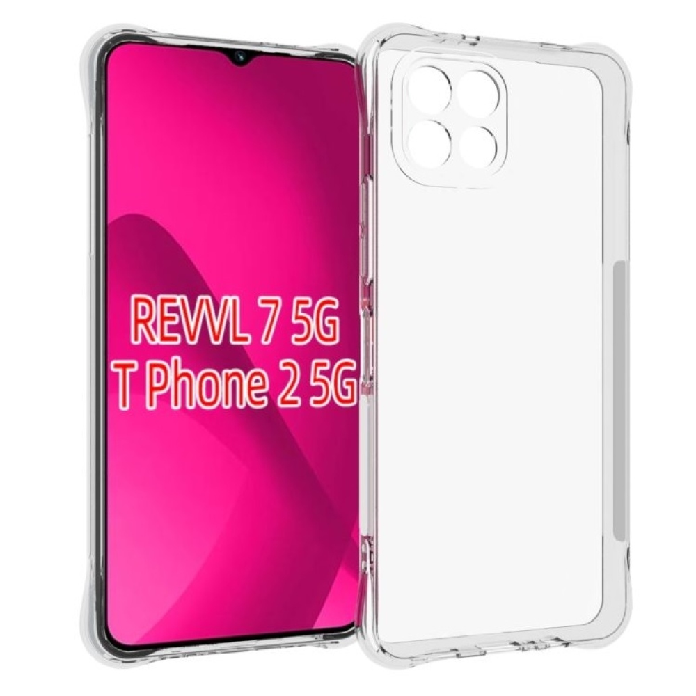 Průhledný gelový s vyztuženými rohy obal na T-Mobile T Phone 2 - průhledný