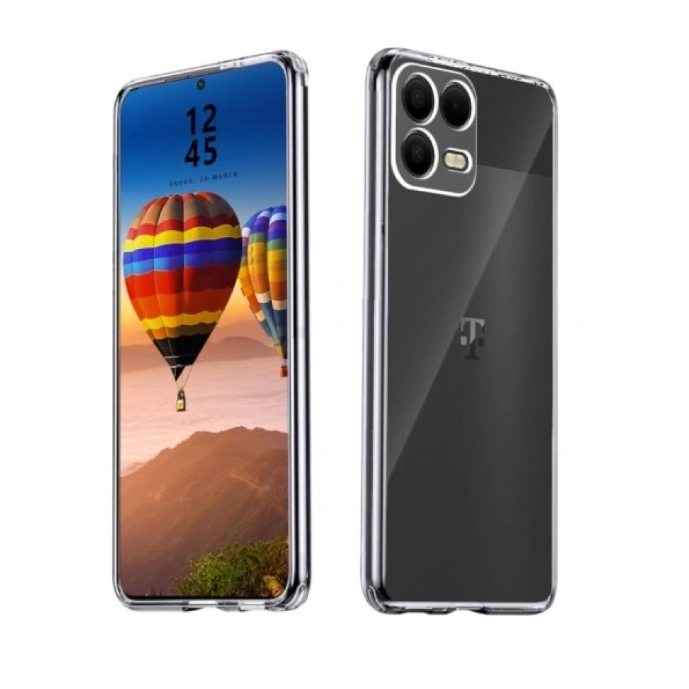 Průhledný gelový obal na T-Mobile T Phone 3 Pro - průhledný