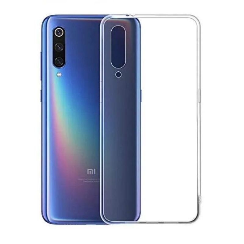 Průhledný gelový obal na Xiaomi Mi 9 - průhledný