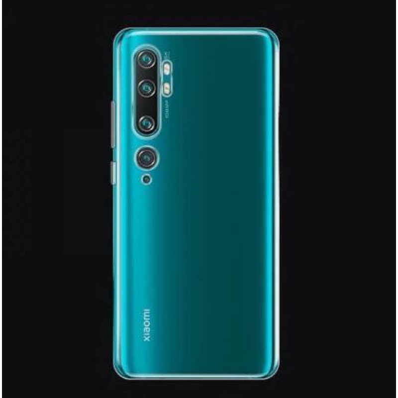 Průhledný gelový obal na Xiaomi Mi Note 10/Mi Note 10 Pro - průhledný
