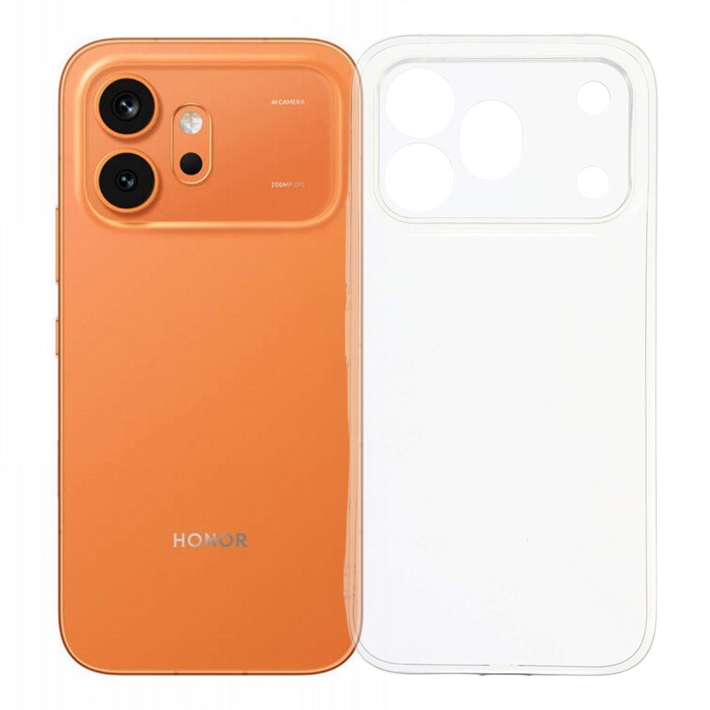 Průhledný gelový obal pro mobil Honor 600 Pro 5G - průhledný