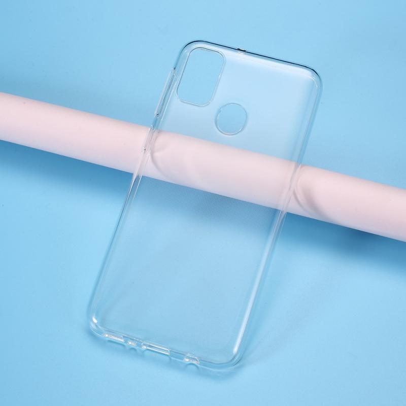Průhledný gelový obal pro mobil Samsung Galaxy M21 - průhledný