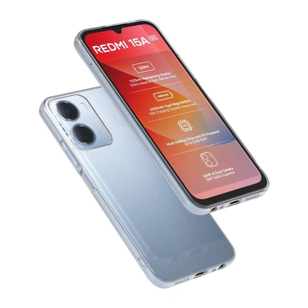 Průhledný gelový obal pro mobil Xiaomi Redmi Note 17 Pro Max 5G - průhledný