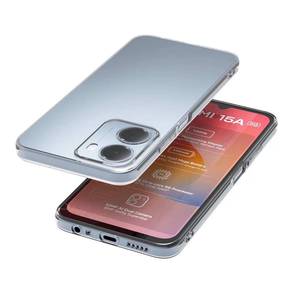Průhledný gelový obal pro mobil Xiaomi Redmi Note 17 Pro Max 5G - průhledný