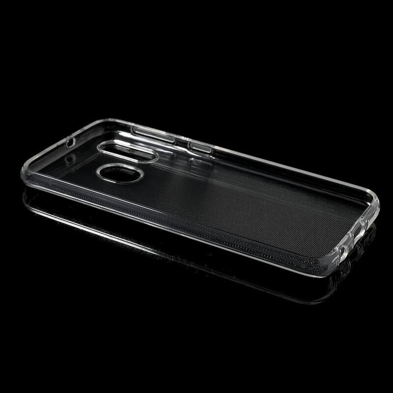 Průhledný gelový obal pro mobilní telefon Samsung Galaxy A40 - průhledný