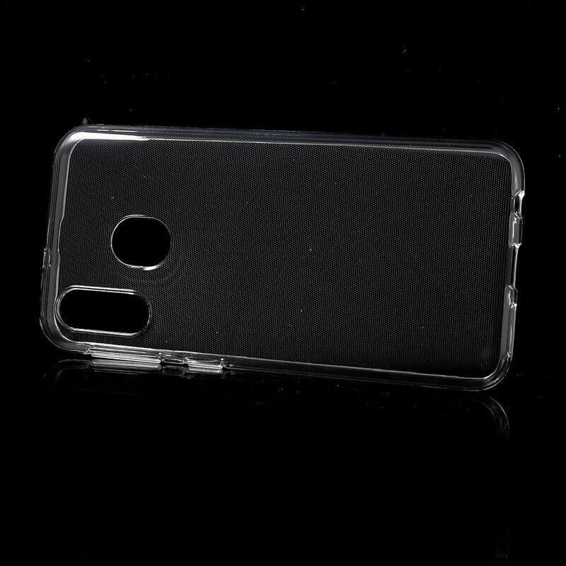 Průhledný gelový obal pro mobilní telefon Samsung Galaxy A40 - průhledný