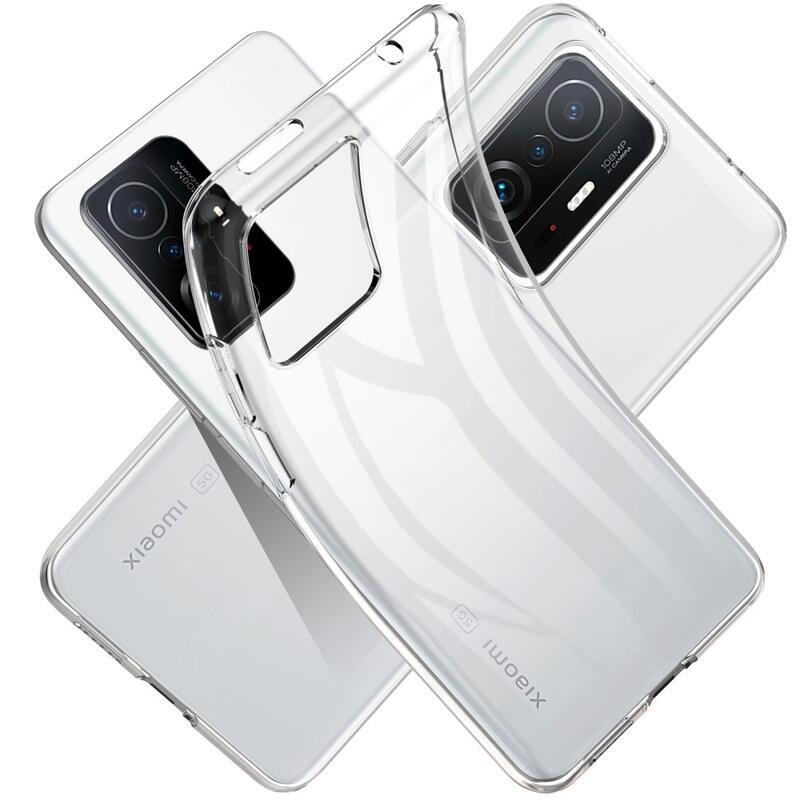 Průhledný gelový obal pro mobilní telefon Xiaomi 11T/11T Pro - průhledný