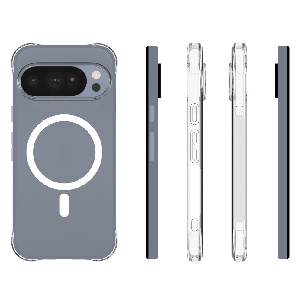 Průhledný gelový obal s MagSafe na Google Pixel 11 Pro s vyztuženými rohy