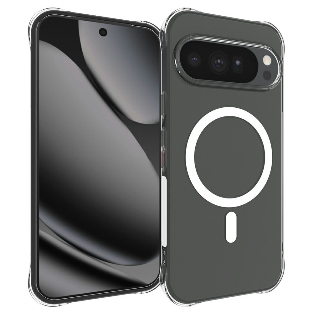 Průhledný gelový obal s MagSafe na Google Pixel 11 Pro XL s vyztuženými rohy