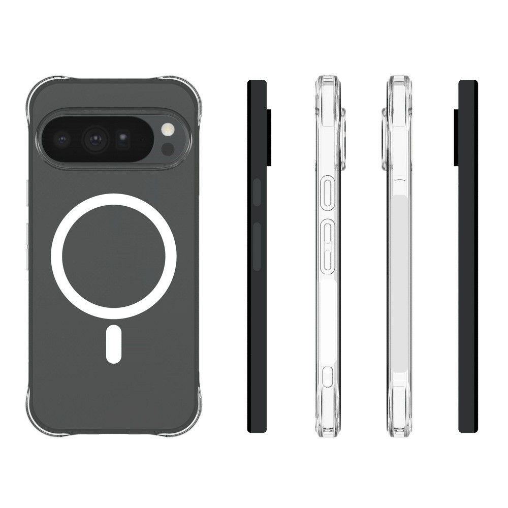 Průhledný gelový obal s MagSafe na Google Pixel 11 Pro XL s vyztuženými rohy