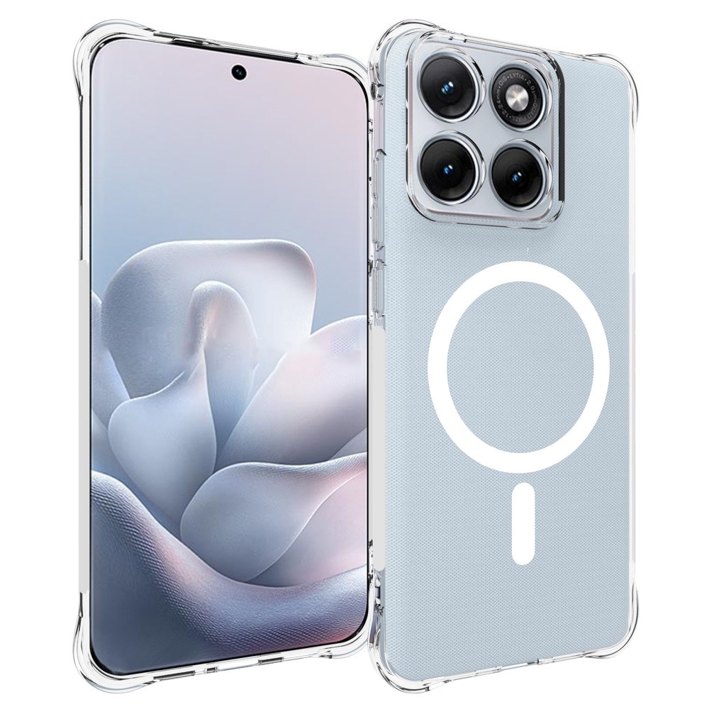 Průhledný gelový obal s MagSafe na Motorola Edge 70 Fusion 5G s vyztuženými rohy