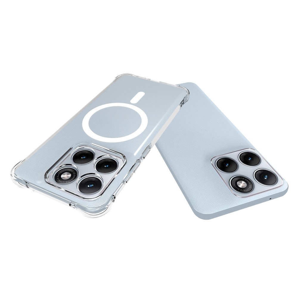 Průhledný gelový obal s MagSafe na Motorola Edge 70 Fusion 5G s vyztuženými rohy