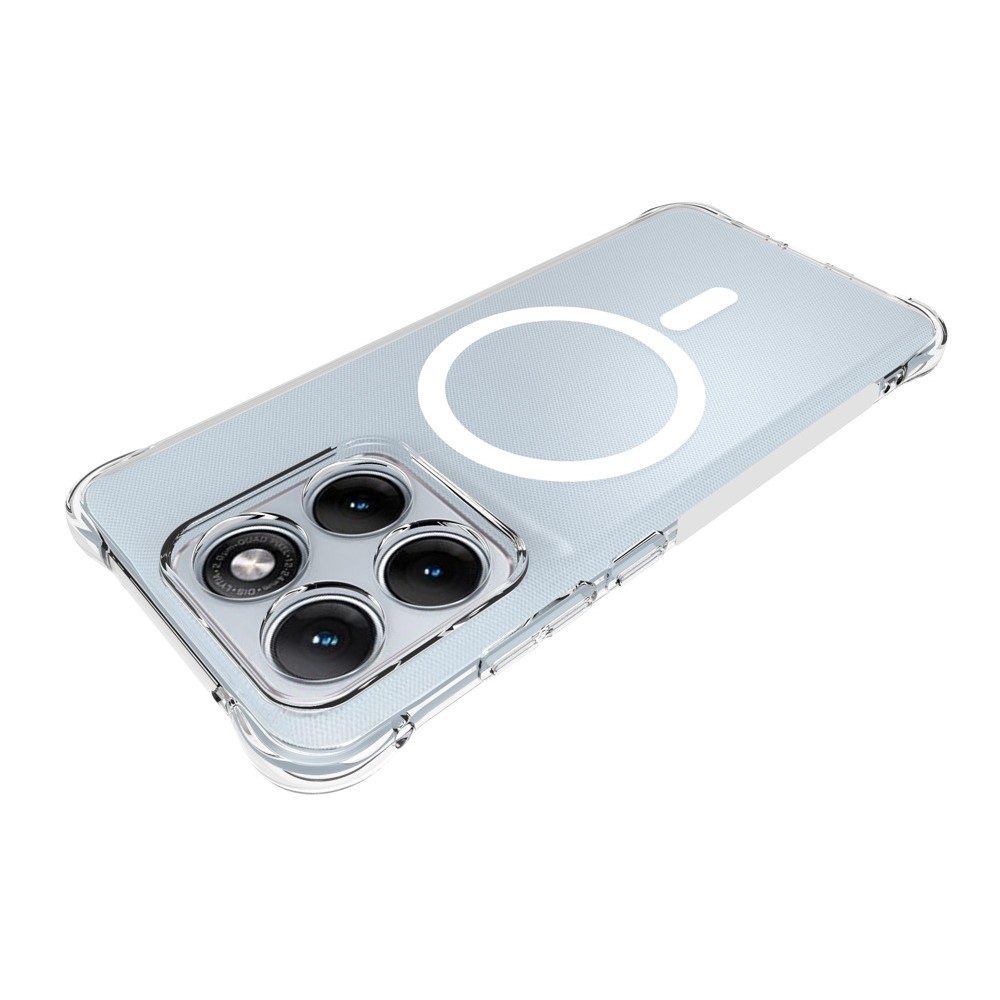 Průhledný gelový obal s MagSafe na Motorola Edge 70 Fusion 5G s vyztuženými rohy