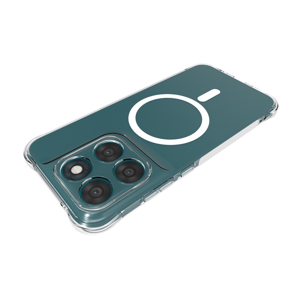 Průhledný gelový obal s MagSafe na Motorola Moto G87 5G/G77 5G/G67 5G s vyztuženými rohy