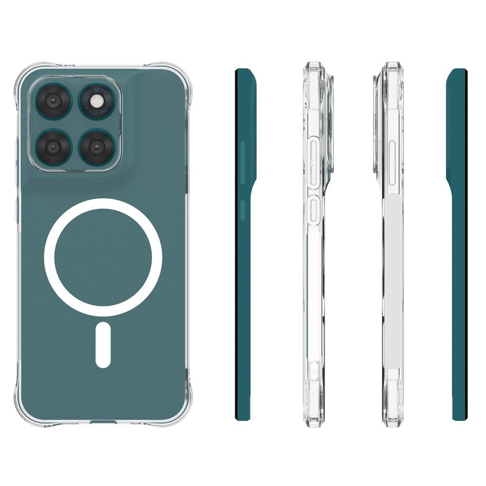 Průhledný gelový obal s MagSafe na Motorola Moto G87 5G/G77 5G/G67 5G s vyztuženými rohy