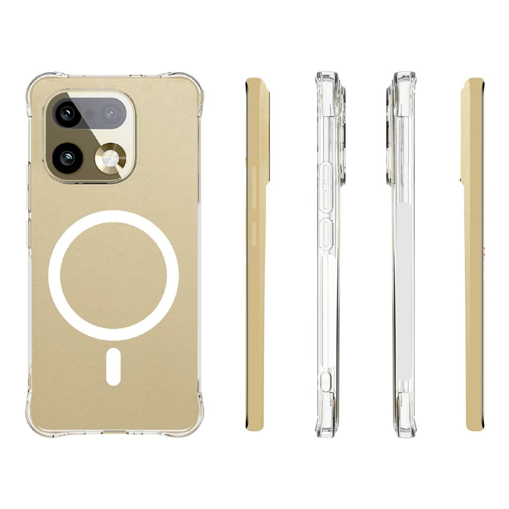 Průhledný gelový obal s MagSafe na Realme 16 Pro+ 5G s vyztuženými rohy