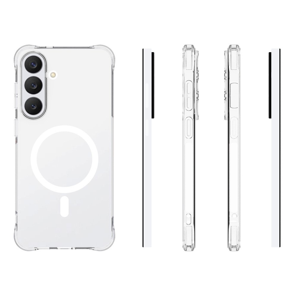 Průhledný gelový obal s MagSafe na Samsung Galaxy S26 FE s vyztuženými rohy