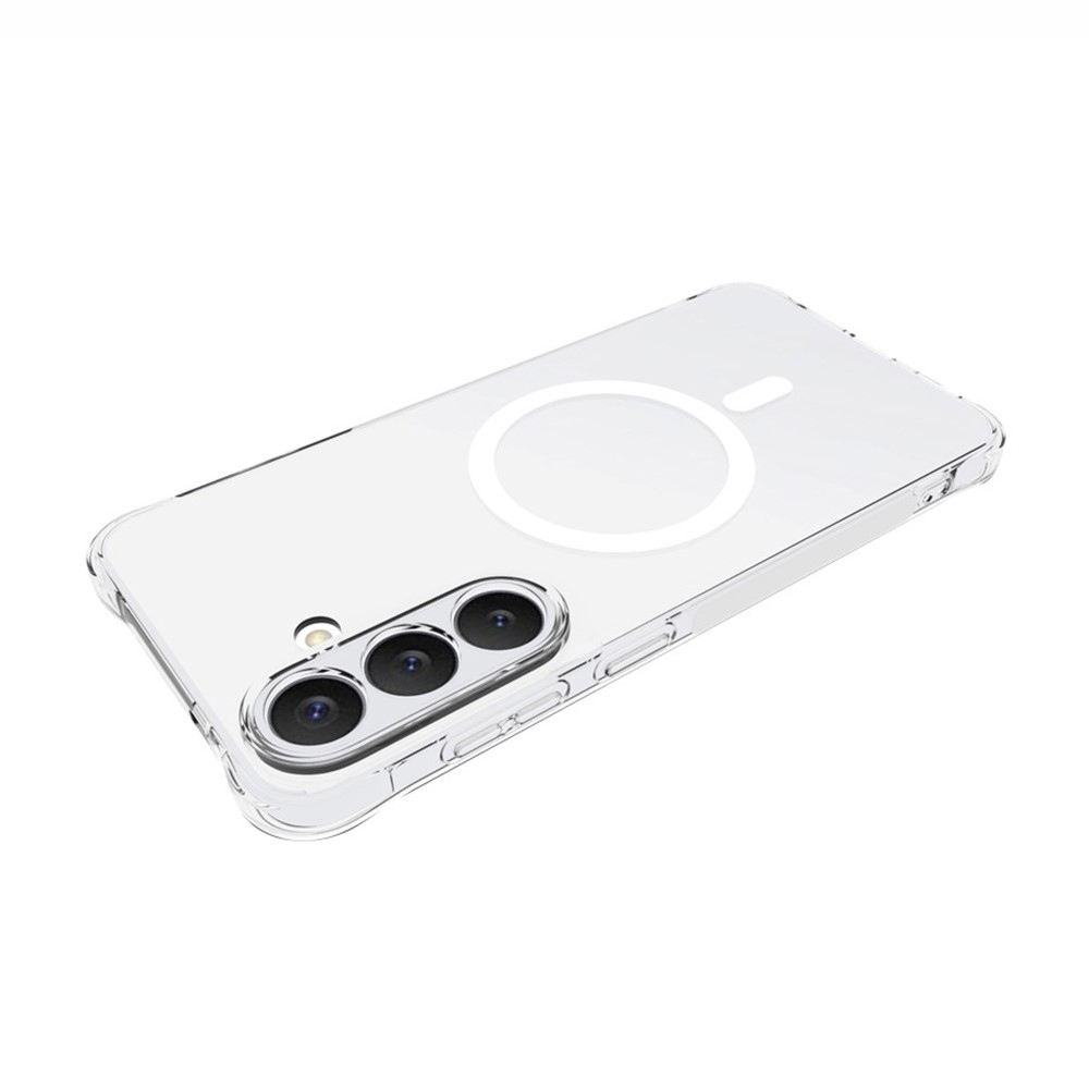 Průhledný gelový obal s MagSafe na Samsung Galaxy S26 FE s vyztuženými rohy
